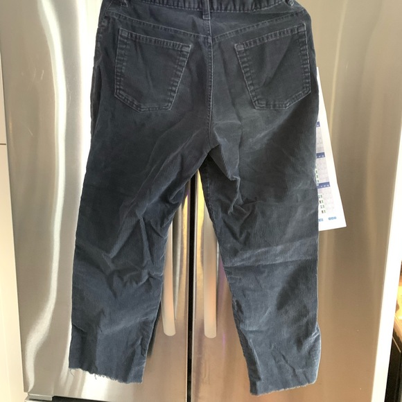Navy corduroy pants with raw hem!!! - Picture 2 of 4
